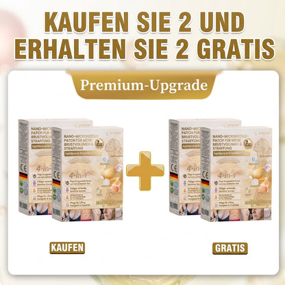 HISKIN® Nano-Mikronadel-Pflaster für mehr Brustvolumen, Lifting & Straffung – Volufiline-, Exosomen- und Kupferpeptid-Formel mit Zell-Erneuerungstechnologie