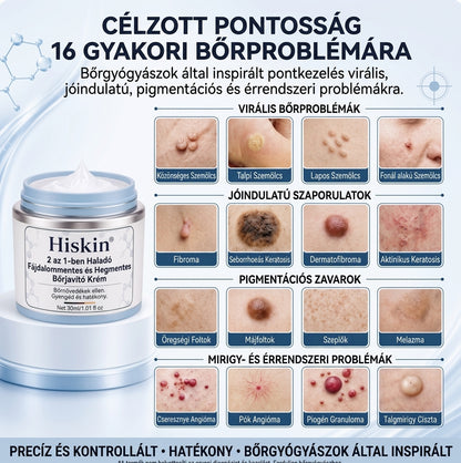 XYL-𝐇𝐢𝐬𝐤𝐢𝐧® 2 az 1-ben fejlett, fájdalommentes és hegmentes bőrmegújító krém – bőrkinövések, szemölcsök és látható bőrhibák ellen